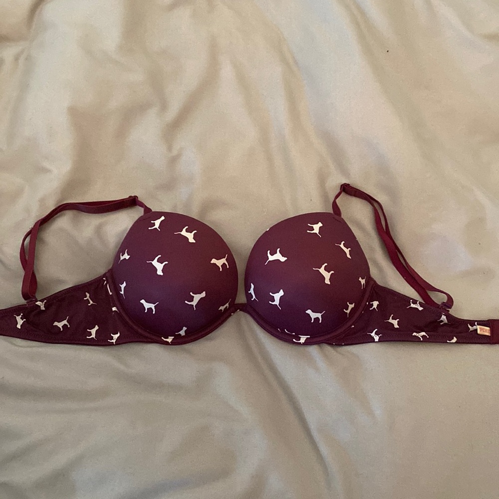 Pink Uutra push-up bra
